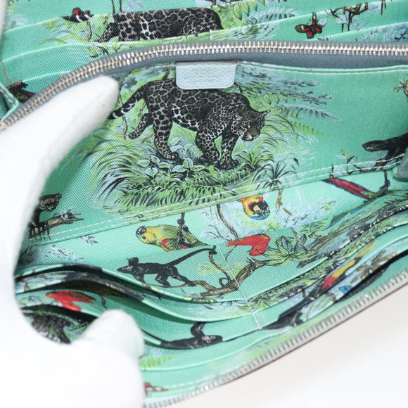 HERMES Steeple Azap Long Long Wallet Epsom Light Blue Auth 117188