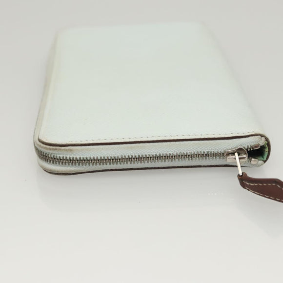 HERMES Steeple Azap Long Long Wallet Epsom Light Blue Auth 117188