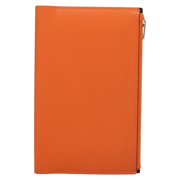 HERMES EA Zip PM Day Planner Cover Vaux Swift Orange Auth 117190M