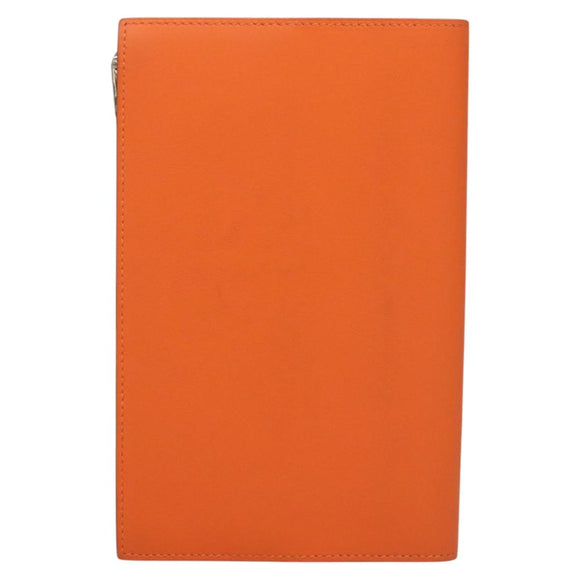 HERMES EA Zip PM Day Planner Cover Vaux Swift Orange Auth 117190M