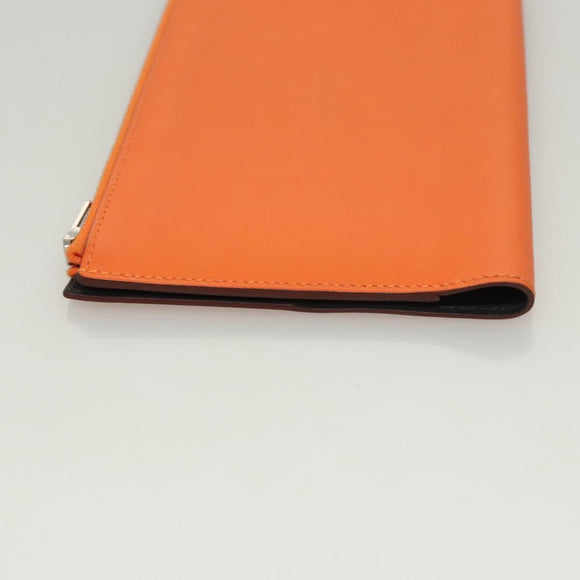 HERMES EA Zip PM Day Planner Cover Vaux Swift Orange Auth 117190AM