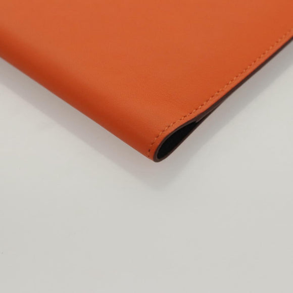 HERMES EA Zip PM Day Planner Cover Vaux Swift Orange Auth 117190AM