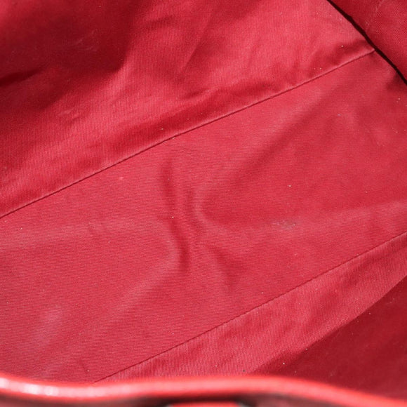 GUCCI GG Canvas Shoulder Bag Red 113017 Auth 117199