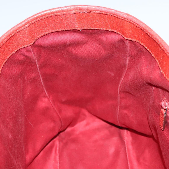 GUCCI GG Canvas Shoulder Bag Red 113017 Auth 117199