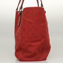 GUCCI GG Canvas Shoulder Bag Red 113017 Auth 117199-3