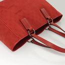 GUCCI GG Canvas Shoulder Bag Red 113017 Auth 117199-6