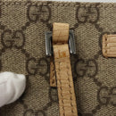 GUCCI GG Supreme Hand Bag PVC Leather Beige 114600 Auth 117203-15