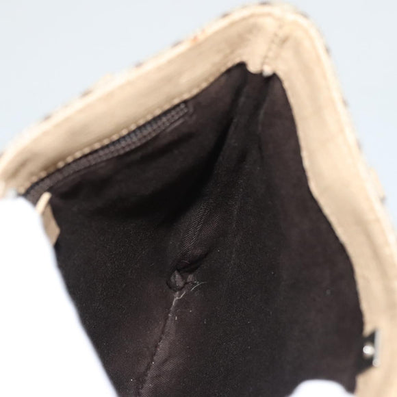 GUCCI GG Supreme Hand Bag PVC Leather Beige 114600 Auth 117203