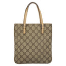 GUCCI GG Supreme Hand Bag PVC Leather Beige 114600 Auth 117203-3