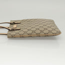 GUCCI GG Supreme Hand Bag PVC Leather Beige 114600 Auth 117203-5