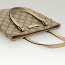 GUCCI GG Supreme Hand Bag PVC Leather Beige 114600 Auth 117203-6