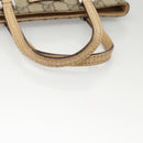 GUCCI GG Supreme Hand Bag PVC Leather Beige 114600 Auth 117203-7