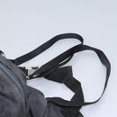 PRADA Hand Bag Nylon 2way Black Silver Auth 117219-16