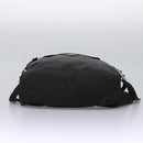 PRADA Hand Bag Nylon 2way Black Silver Auth 117219-5