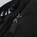 PRADA Hand Bag Nylon 2way Black Silver Auth 117219-24