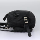 PRADA Hand Bag Nylon 2way Black Silver Auth 117219-3