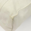 PRADA Hand Bag Leather White Auth 117223-16