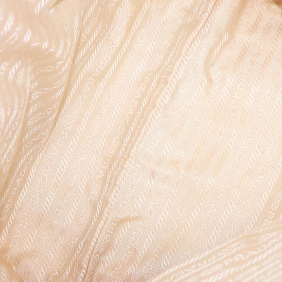 PRADA Hand Bag Leather White Auth 117223