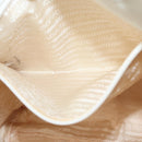 PRADA Hand Bag Leather White Auth 117223-25