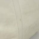 PRADA Hand Bag Leather White Auth 117223-3