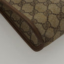 GUCCI GG Supreme Clutch Bag PVC Beige 111 01 037 Auth 117224-11