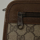 GUCCI GG Supreme Clutch Bag PVC Beige 111 01 037 Auth 117224-14