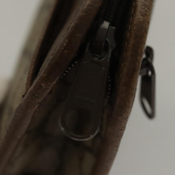 GUCCI GG Supreme Clutch Bag PVC Beige 111 01 037 Auth 117224