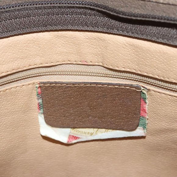 GUCCI GG Supreme Clutch Bag PVC Beige 111 01 037 Auth 117224