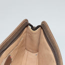 GUCCI GG Supreme Clutch Bag PVC Beige 111 01 037 Auth 117224-18