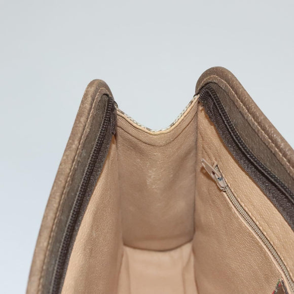 GUCCI GG Supreme Clutch Bag PVC Beige 111 01 037 Auth 117224