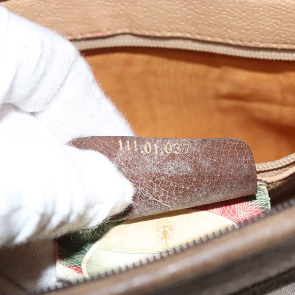 GUCCI GG Supreme Clutch Bag PVC Beige 111 01 037 Auth 117224