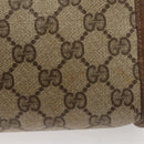 GUCCI GG Supreme Clutch Bag PVC Beige 111 01 037 Auth 117224-4