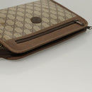 GUCCI GG Supreme Clutch Bag PVC Beige 111 01 037 Auth 117224-7