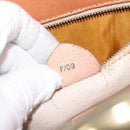 CELINE Macadam Canvas Shoulder Bag PVC Leather Brown Gold Auth 117240-23