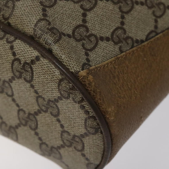 GUCCI GG Supreme Web Sherry Line Bag PVC Beige Red Green 72 02 034 Auth 117242