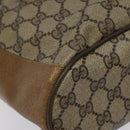 GUCCI GG Supreme Web Sherry Line Bag PVC Beige Red Green 72 02 034 Auth 117242-14