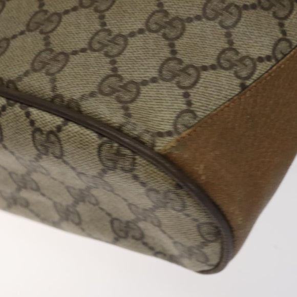 GUCCI GG Supreme Web Sherry Line Bag PVC Beige Red Green 72 02 034 Auth 117242