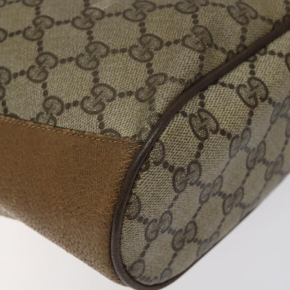 GUCCI GG Supreme Web Sherry Line Bag PVC Beige Red Green 72 02 034 Auth 117242