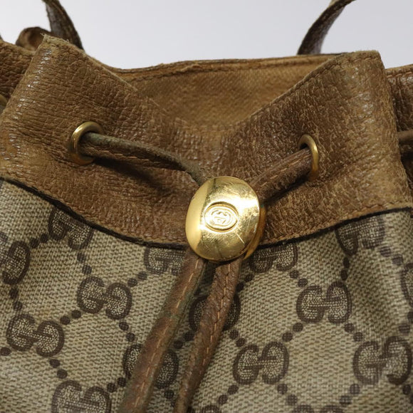 GUCCI GG Supreme Web Sherry Line Bag PVC Beige Red Green 72 02 034 Auth 117242