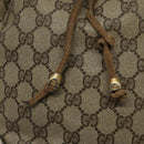 GUCCI GG Supreme Web Sherry Line Bag PVC Beige Red Green 72 02 034 Auth 117242-10