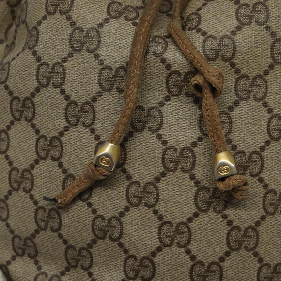 GUCCI GG Supreme Web Sherry Line Bag PVC Beige Red Green 72 02 034 Auth 117242