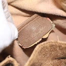 GUCCI GG Supreme Web Sherry Line Bag PVC Beige Red Green 72 02 034 Auth 117242-18