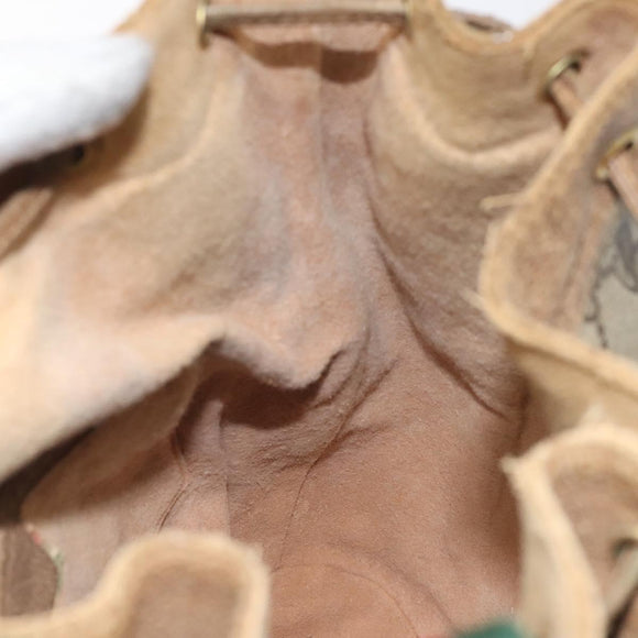 GUCCI GG Supreme Web Sherry Line Bag PVC Beige Red Green 72 02 034 Auth 117242