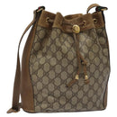 GUCCI GG Supreme Web Sherry Line Bag PVC Beige Red Green 72 02 034 Auth 117242-1