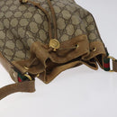 GUCCI GG Supreme Web Sherry Line Bag PVC Beige Red Green 72 02 034 Auth 117242-6