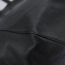 CELINE Tote Bag Leather Black Auth 117256-15