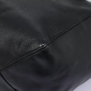 CELINE Tote Bag Leather Black Auth 117256-16