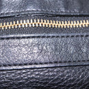 CELINE Tote Bag Leather Black Auth 117256-19