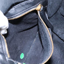 CELINE Tote Bag Leather Black Auth 117256-11