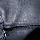 CELINE Tote Bag Leather Black Auth 117256-12